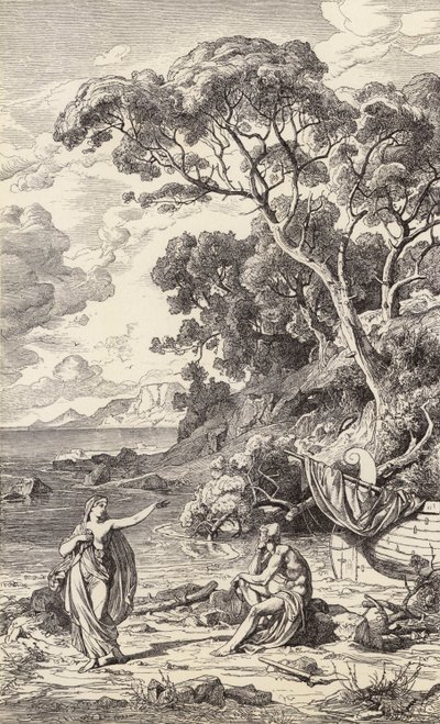 Ulisse e Calipso da Friedrich the Elder Preller
