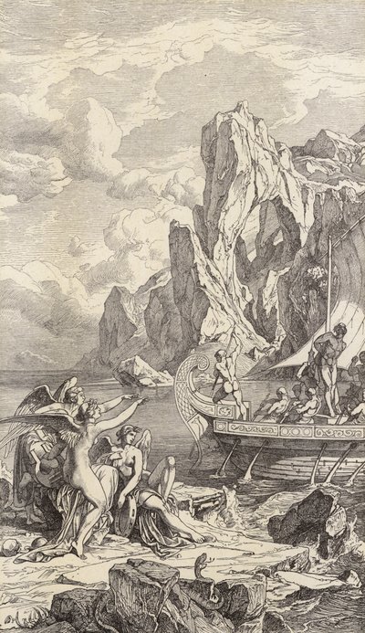 Ulisse e le Sirene da Friedrich the Elder Preller
