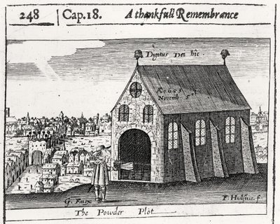 Un grato ricordo del complotto della polvere, 5 novembre 1605 da Friedrich van Hulsen