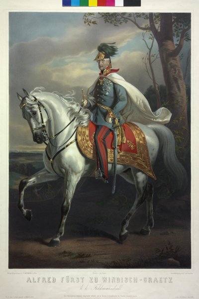 Alfredo Principe di Windisch-Graetz, feldmaresciallo imperiale e reale da Friedrich von Amerling