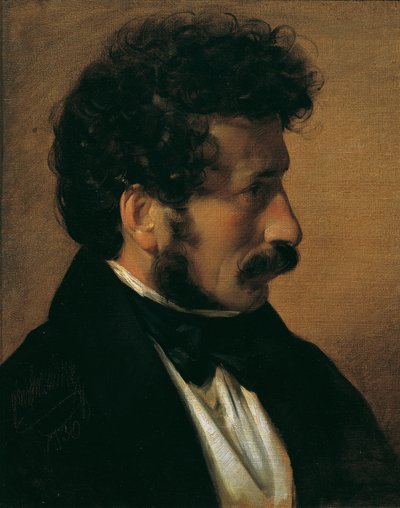 Il pittore Theodor Alconière da Friedrich von Amerling