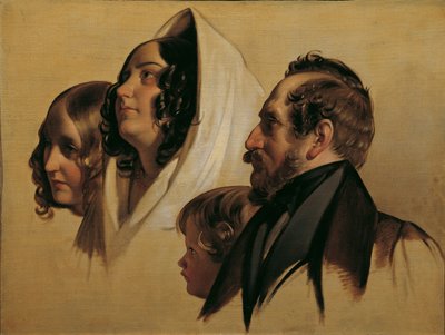 La famiglia del conte Johann von Majláth da Friedrich von Amerling