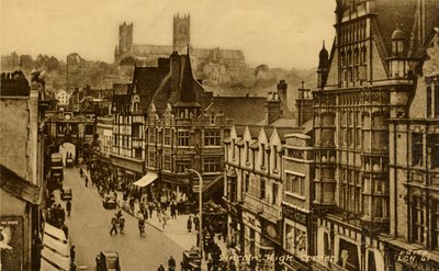 Lincoln High Street, fine XIX-inizio XX secolo da Frith and Co