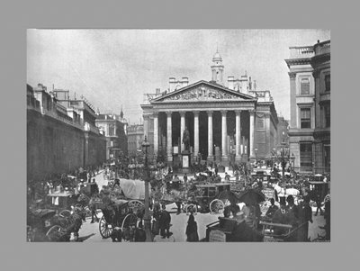 La Borsa Reale, Londra, c1900 da Frith and Co