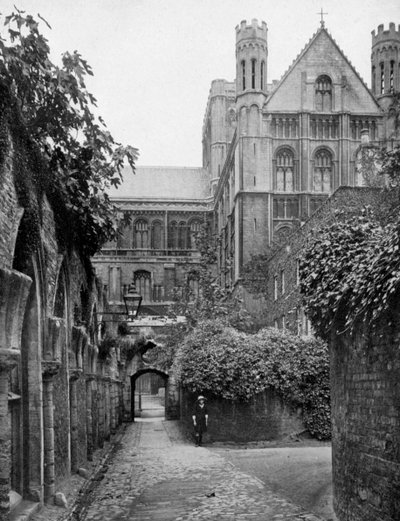 Le scale, Cattedrale di Peterborough, Cambridgeshire, 1924-1926 da Frith and Co