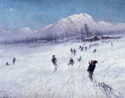 Pomeriggio invernale sotto Ulriken (Bergen) da Frithjof Smith Hald