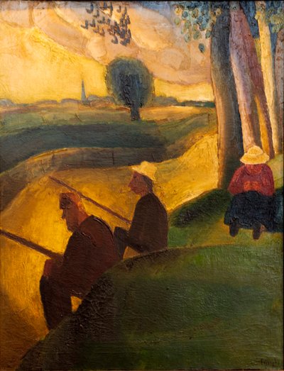 Pescatori al fiume Leie da Frits van den Berghe