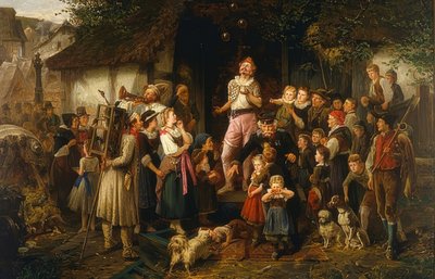 Il giocoliere: una festa di paese da Fritz Beinke