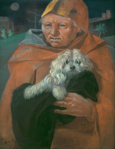 Il vecchio con il suo cane da Fritz Burmann