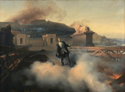 Colonnello Alnock sul Ponte delle Catene di Budapest da Fritz L