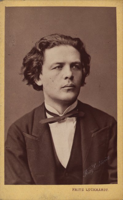 Ritratto del compositore Anton Rubinstein 1829-1894, c. 1870 da Fritz Luckhardt