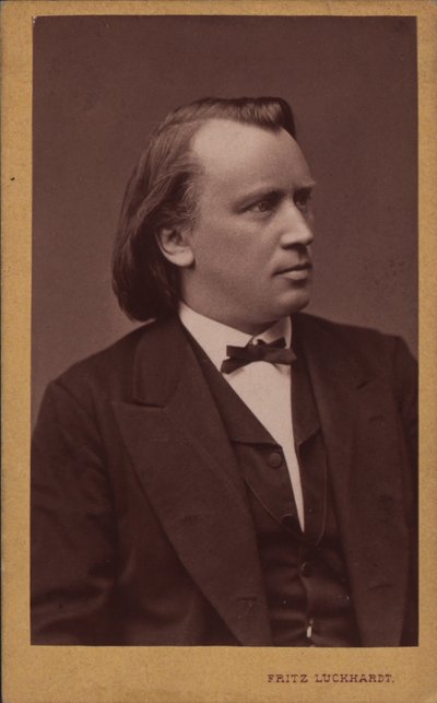 Ritratto del compositore Johannes Brahms da Fritz Luckhardt