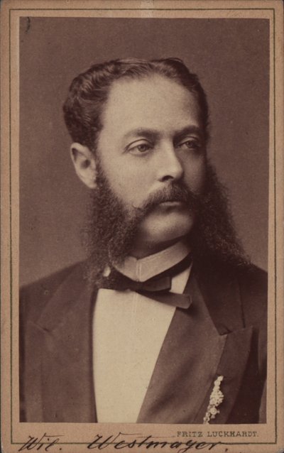 Ritratto del compositore Wilhelm Westmeyer 1829-1880 da Fritz Luckhardt