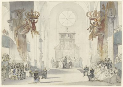 Matrimonio della principessa Louise con il principe Carlo di Svezia da Fritz Ludwig von Dardel