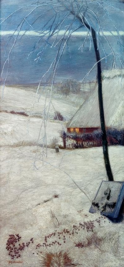 La tomba dei bambini nella neve da Fritz Mackensen
