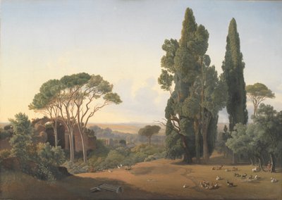 Veduta dalla Villa Adriana, Tivoli da Fritz Petzholdt