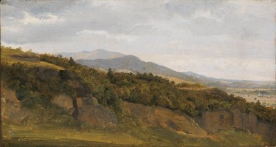 Paesaggio tedesco con vista su un