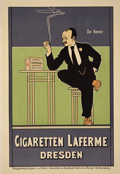 Riproduzione di un poster pubblicitario 