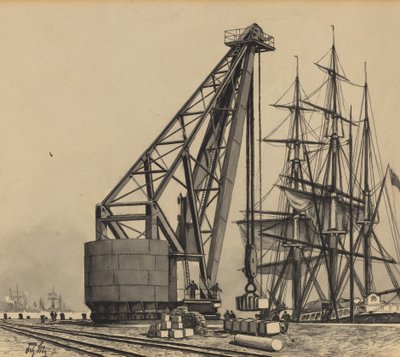 Krahn im Freihafen da Fritz Stoltenberg