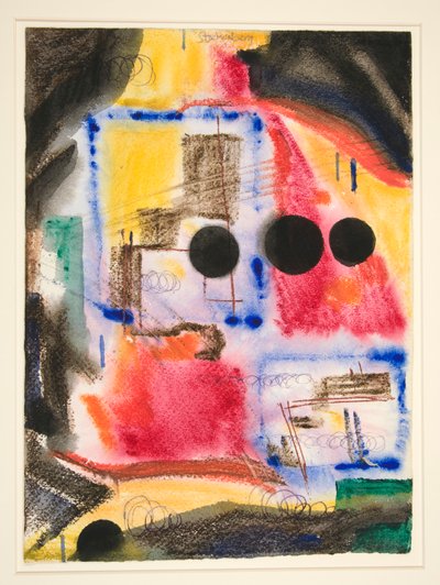 Astrazione: Tre cerchi neri da Fritz Stuckenberg