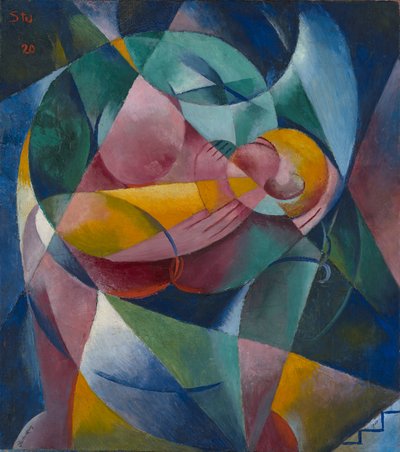 Madre e bambino da Fritz Stuckenberg