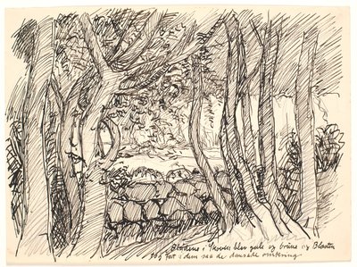 Le foglie nella foresta diventavano gialle e marroni... da Fritz Syberg