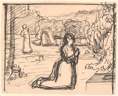 Allora la madre si torse le mani, cadde in ginocchio... da Fritz Syberg