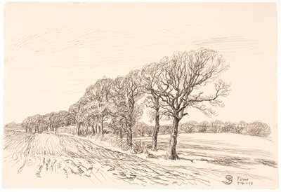Paesaggio con querce. Føns da Fritz Syberg