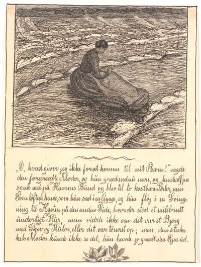 Oh, cosa non darei per arrivare al mio bambino! da Fritz Syberg