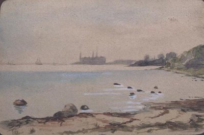 La spiaggia, Kronberg Helsinger da Fritz Syberg