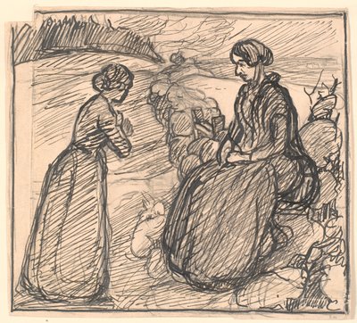Bozza per H.C. Andersen "La storia di una madre" da Fritz Syberg