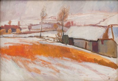 Paesaggio invernale. Sopra la collina di Kærby da Fritz Syberg