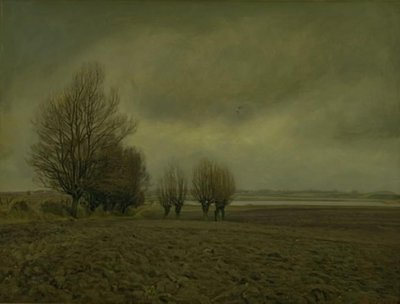 Paesaggio invernale vicino alla spiaggia di Taarby a Funen da Fritz Syberg