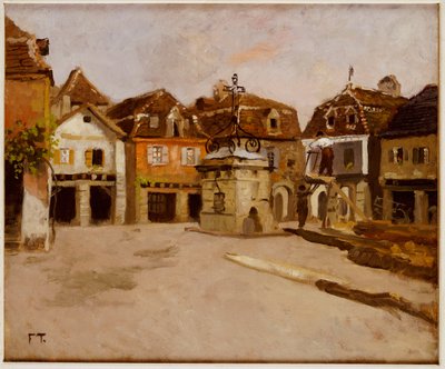 Una piazza cittadina da Frits Thaulow