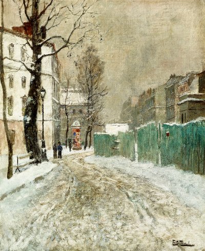 Strada secondaria, Montmartre da Frits Thaulow