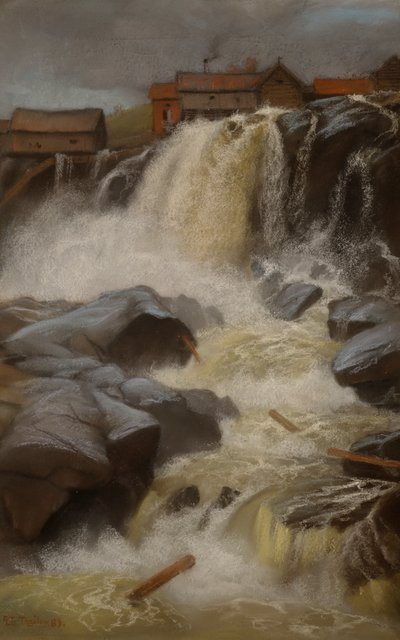 Cascate di Haug, Modum da Fritz Thaulow