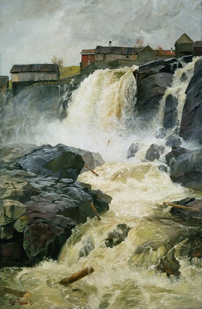 Cascate di Haug, Modum da Fritz Thaulow