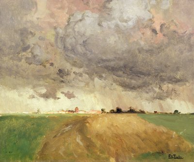 Tempesta a Delft da Fritz Thaulow