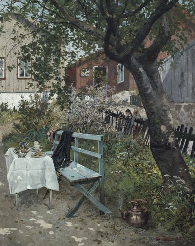 Giornata estiva in giardino da Fritz Thaulow