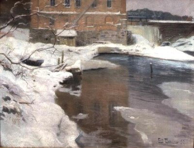 Il mulino di Lysaker da Fritz Thaulow