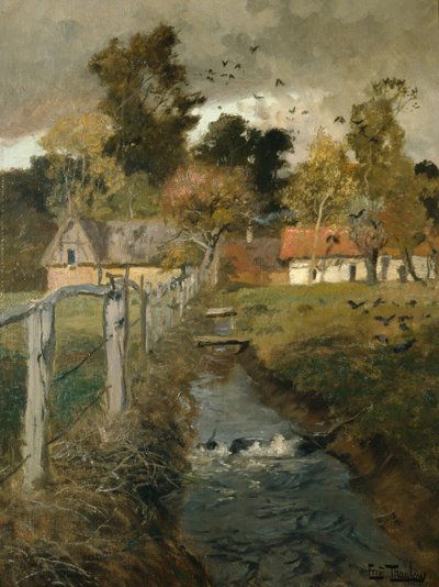 Il ruscello, c.1895 da Fritz Thaulow