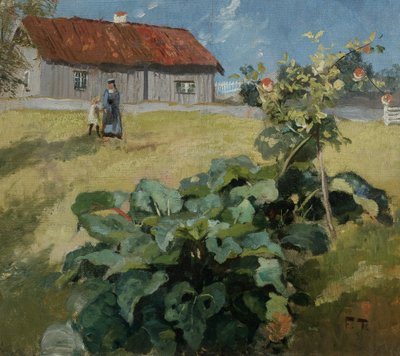 Donna e bambino, c.1892 da Fritz Thaulow