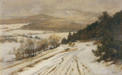 Monti Taunus in inverno, prima del 1900 da Fritz Wucherer