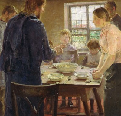 Cristo con i contadini (dettaglio) da Fritz von Uhde