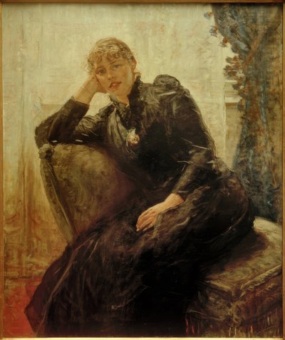 F. von Uhde, Ritratto di signora (Ritratto di Therese Karl) da Fritz von Uhde