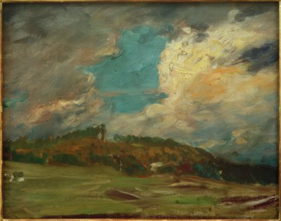 Studio di paesaggio (Paesaggio con nuvole) da Fritz von Uhde
