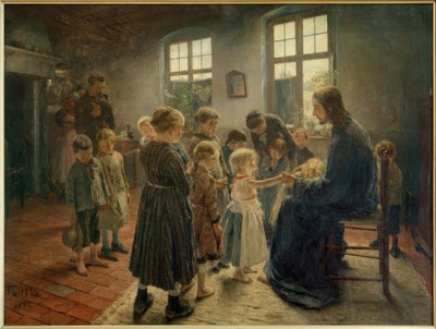 Lasciate che i bambini vengano a me da Fritz von Uhde
