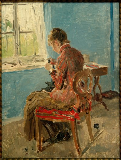 Sarta alla finestra da Fritz von Uhde