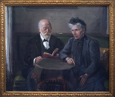 Senatore Gustav Hertz e sua moglie da Fritz von Uhde