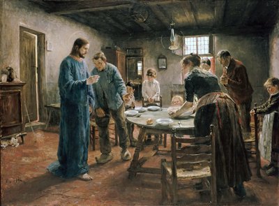 La preghiera del pasto da Fritz von Uhde